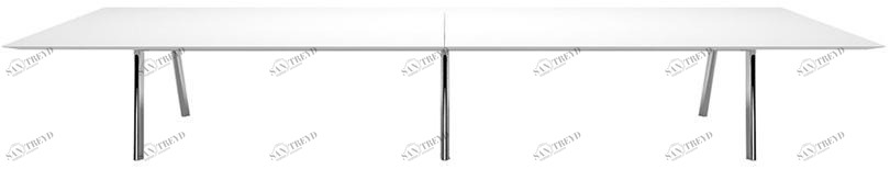 Andreu World Прямоугольный стол для совещаний из ламината Radial conference Me9471