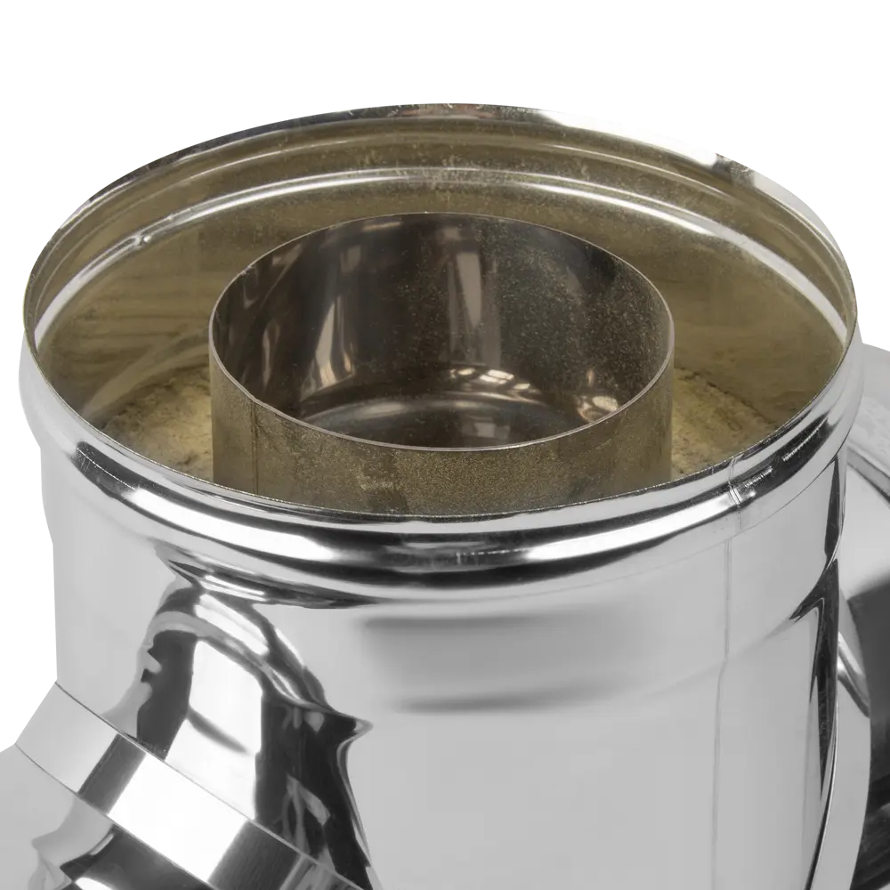 Сэндвич-тройник Металлик и Ко 90° 430/0.5 мм D115x200 мм STLM-2087533 - Вид №2