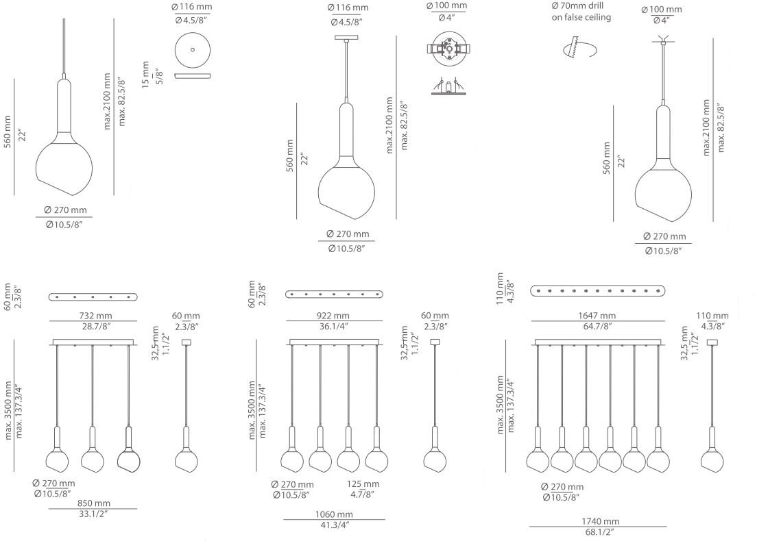 Estiluz Подвесной светильник из стекла Luck T-2443 - Вид №16