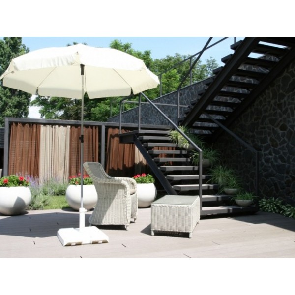 Кашпо уличное, искусственный камень, 16 см черное "Бристоль" LE-VILLAGE  044848 Черный  - Вид №1