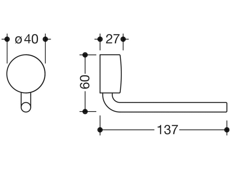 815.21.30040 запасной держатель бумаги HEWI WC-Accessoires  - Вид №2