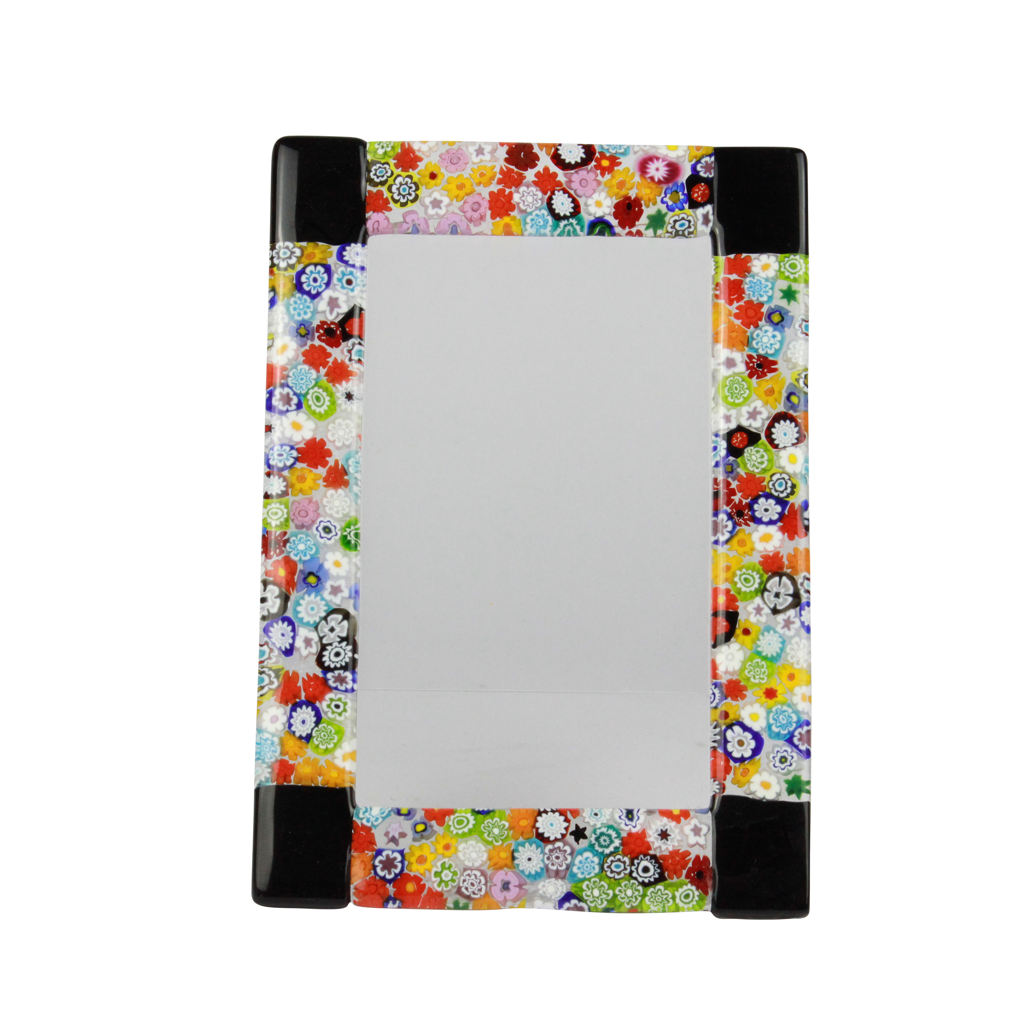 1817 ORIGINALMURANOGLASS Фоторамка Черная Фантазия миллефиори - муранское стекло  см  - Вид №1