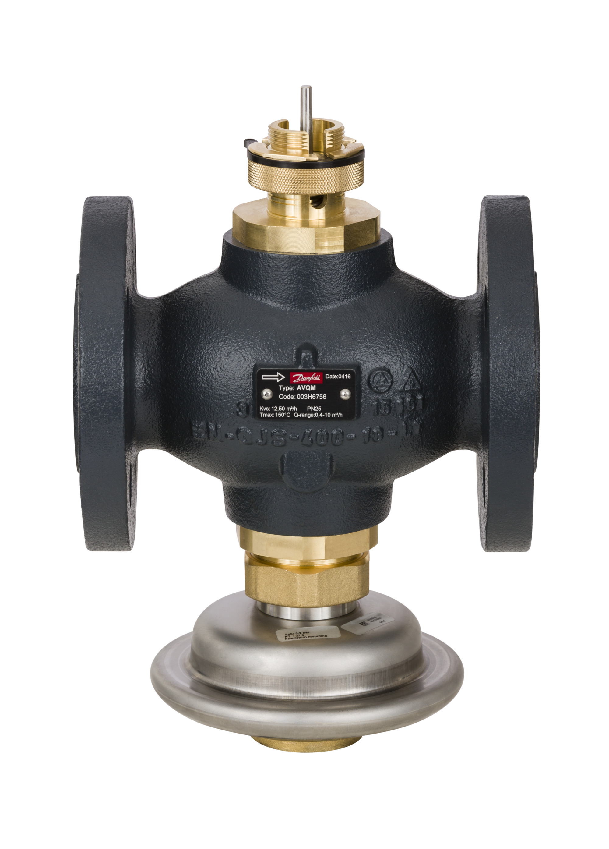 Danfoss Клапан регулирующий комбинированный AVQM с наружной резьбой или фланцевый Комб. р-рAVQM PN16 32/10//0,2/резьб. 003H6740  - Вид №49