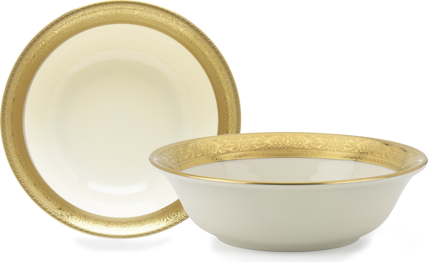 10668072 Lenox Набор из салатников индивидуальных Lenox "Вестчестер" 14см, 2 шт Фарфор 