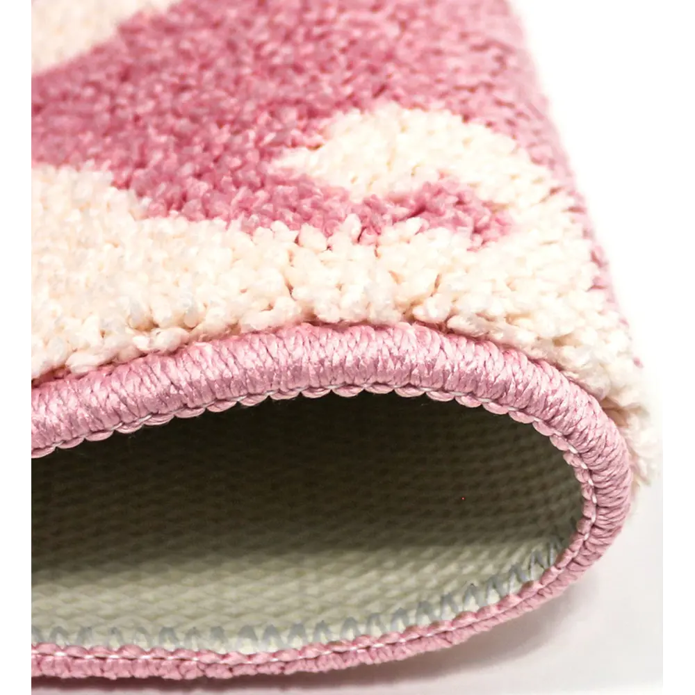 Коврик для туалета Mr Penguin Узоры, 40х50 см, микрофибра, цвет розовый STLM-2053938 - Вид №2