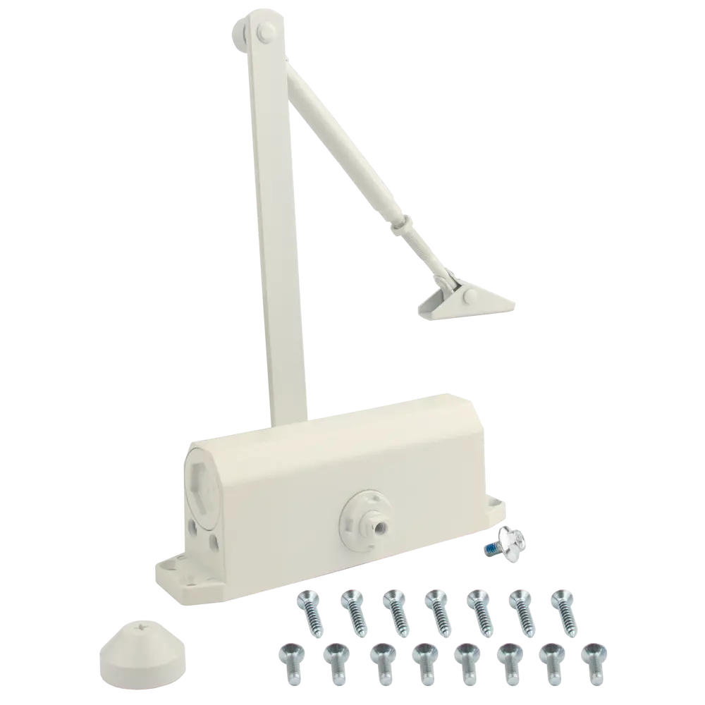 Доводчик дверной Armex EN4 для дверей 70-100 кг, белый 89394980 STLM-1430209 - Вид №1