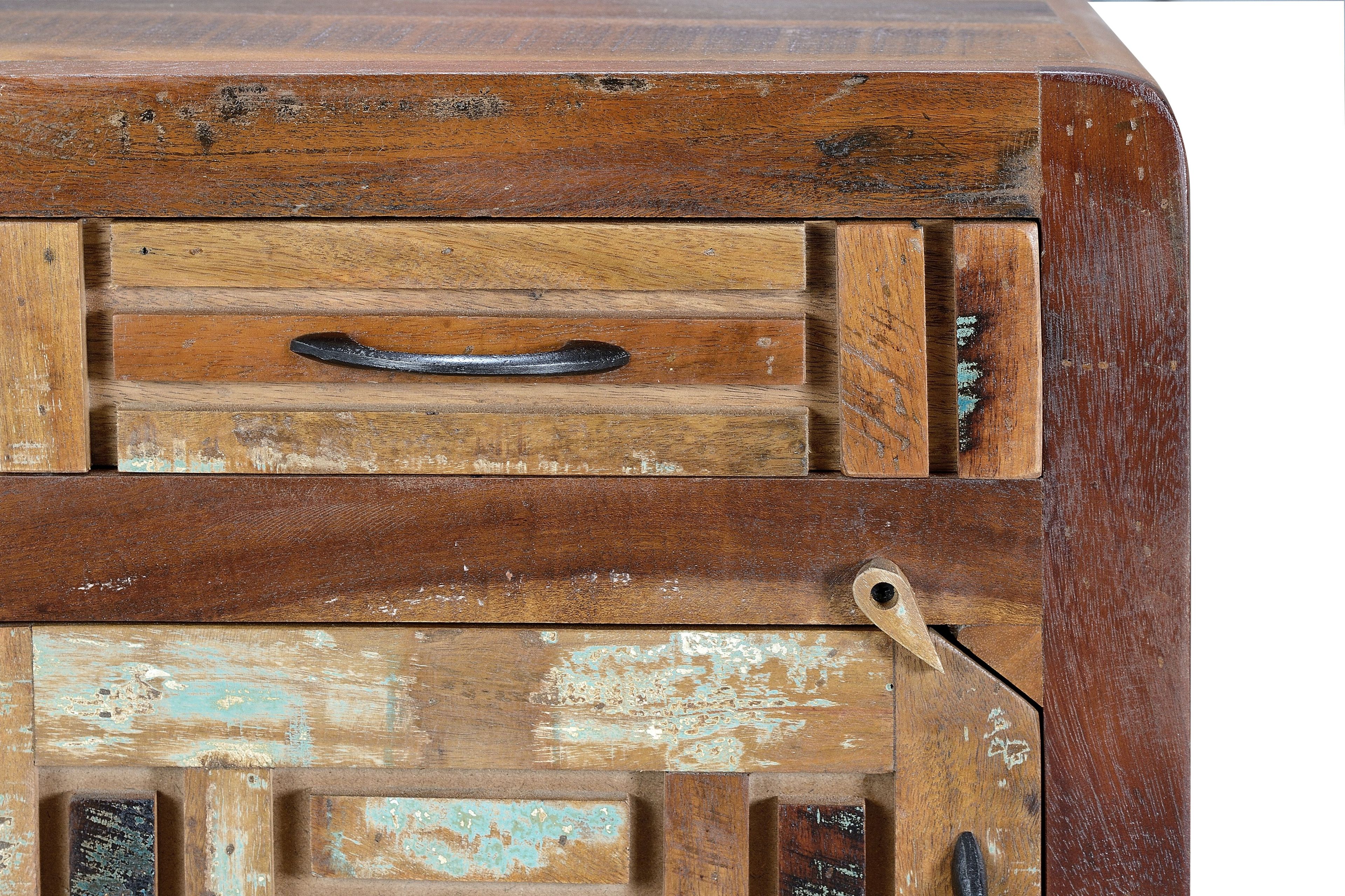 Деревянная прямоугольная тумбочка с ящиками Giner y Colomer Хайдарабад ARCH-00058200 - Вид №4