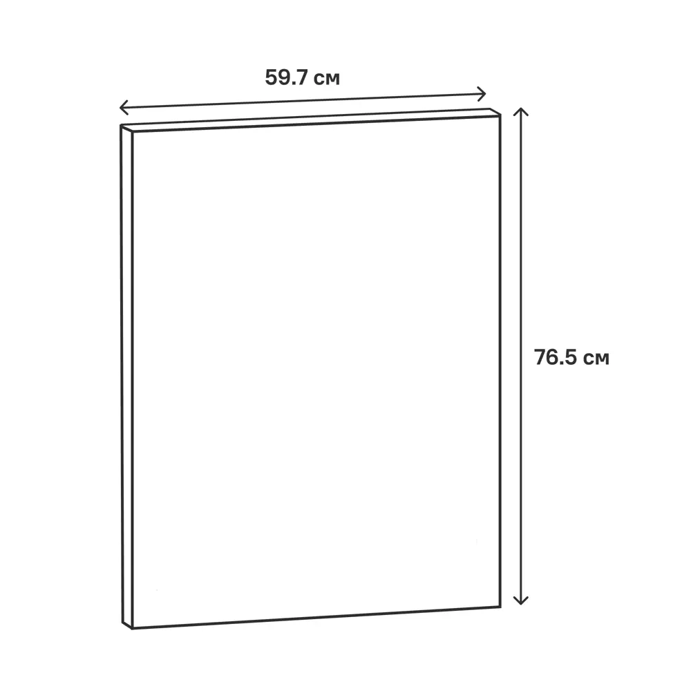 Фасад кухонный Сантьяго Delinia ID 59.7×76.5 см коричневый ЛДСП 82676484 STLM-0033776 - Вид №11