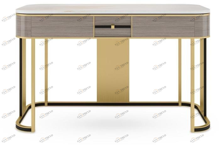 FRATO Прямоугольный письменный стол из массива дерева с ящиками Ashi Ffu120011aaa