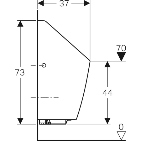 116.085.00.1 Писсуар сенсорный настенный Geberit  - Вид №3