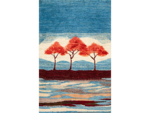 Прямоугольный шерстяной ковер