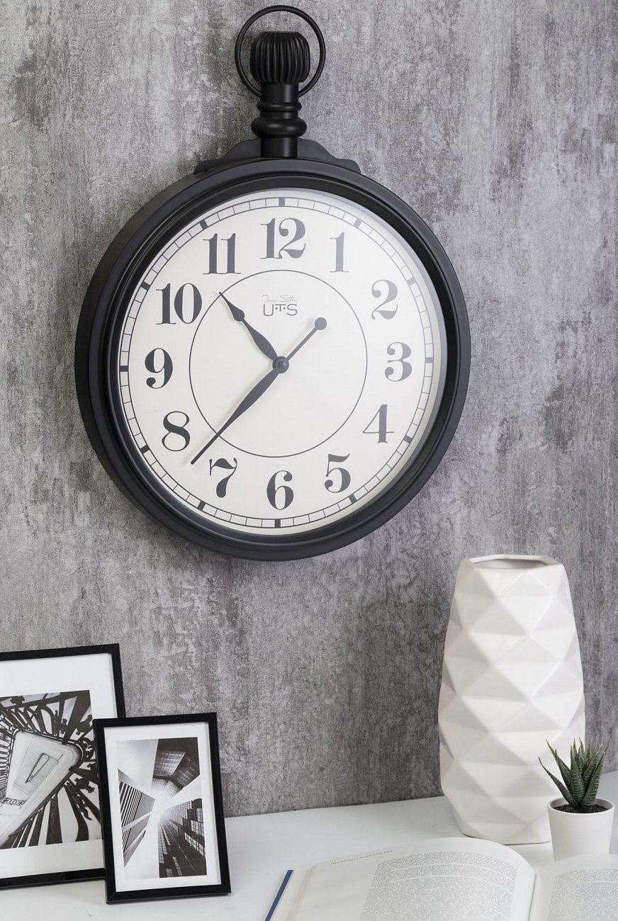 Часы настенные черные Tomas Stern 9013 TOMAS STERN ДИЗАЙНЕРСКИЕ 00-3872769 Черный  - Вид №1