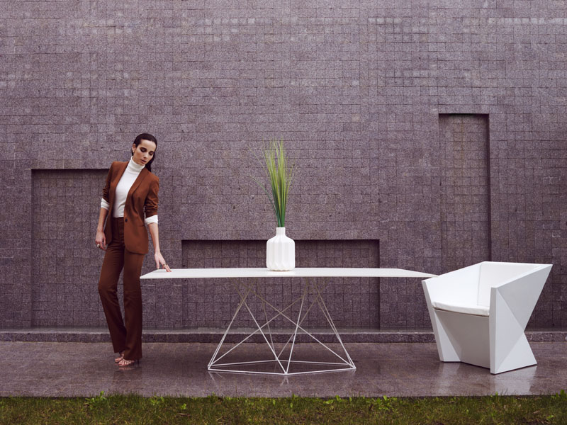 003317 Кресло с подлокотниками Vondom Faz - Вид №3