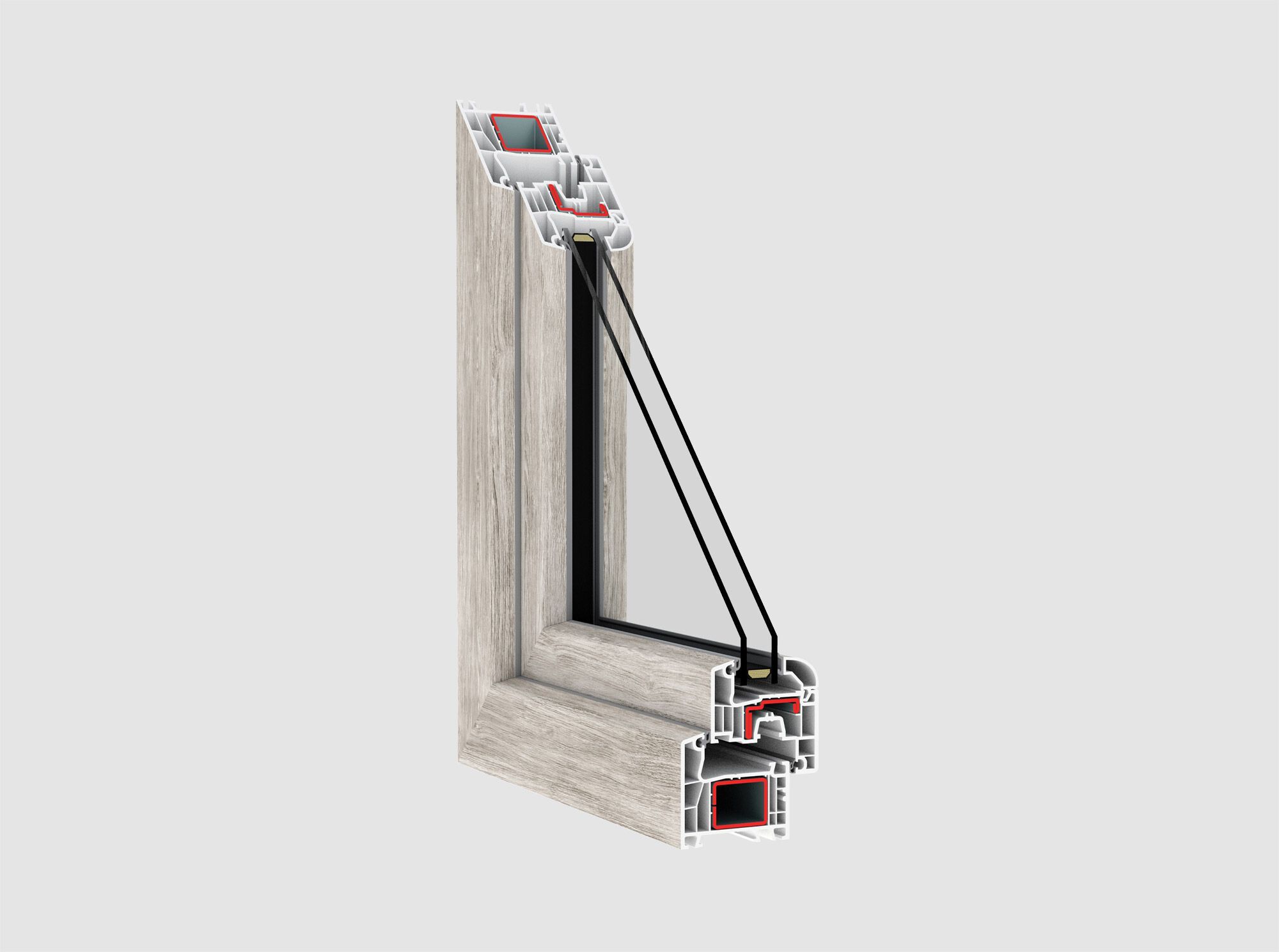 ПВХ створки окна QFORT Stars ARCH-00150661 - Вид №1