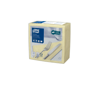 50941500 Текстурированная обеденная салфетка цвета шампанского, сложения 1/4 Tork