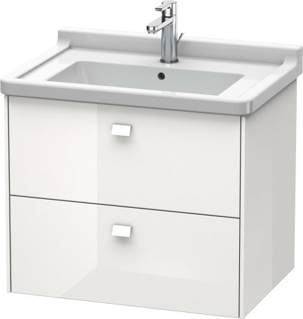 BR414100909 Brioso Тумбочка подвесная Светло-голубой матовый декор Duravit - Вид №2