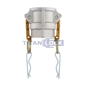 Камлок алюминиевый тип D розетка, внутр. резьба NPT 1/2", TL50DALN TITAN LOCK