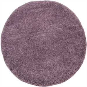 Ковер полипропилен Шагги Тренд L001 ø150 см цвет сиреневый