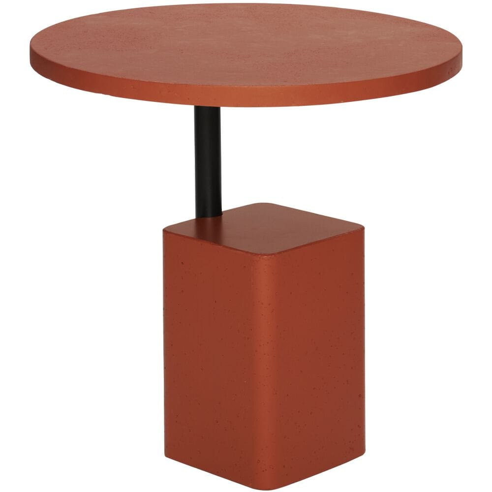 Высокий круглый журнальный столик с бетонным основанием Vela Arredamenti Арго ARCH-00093210 - Вид №1