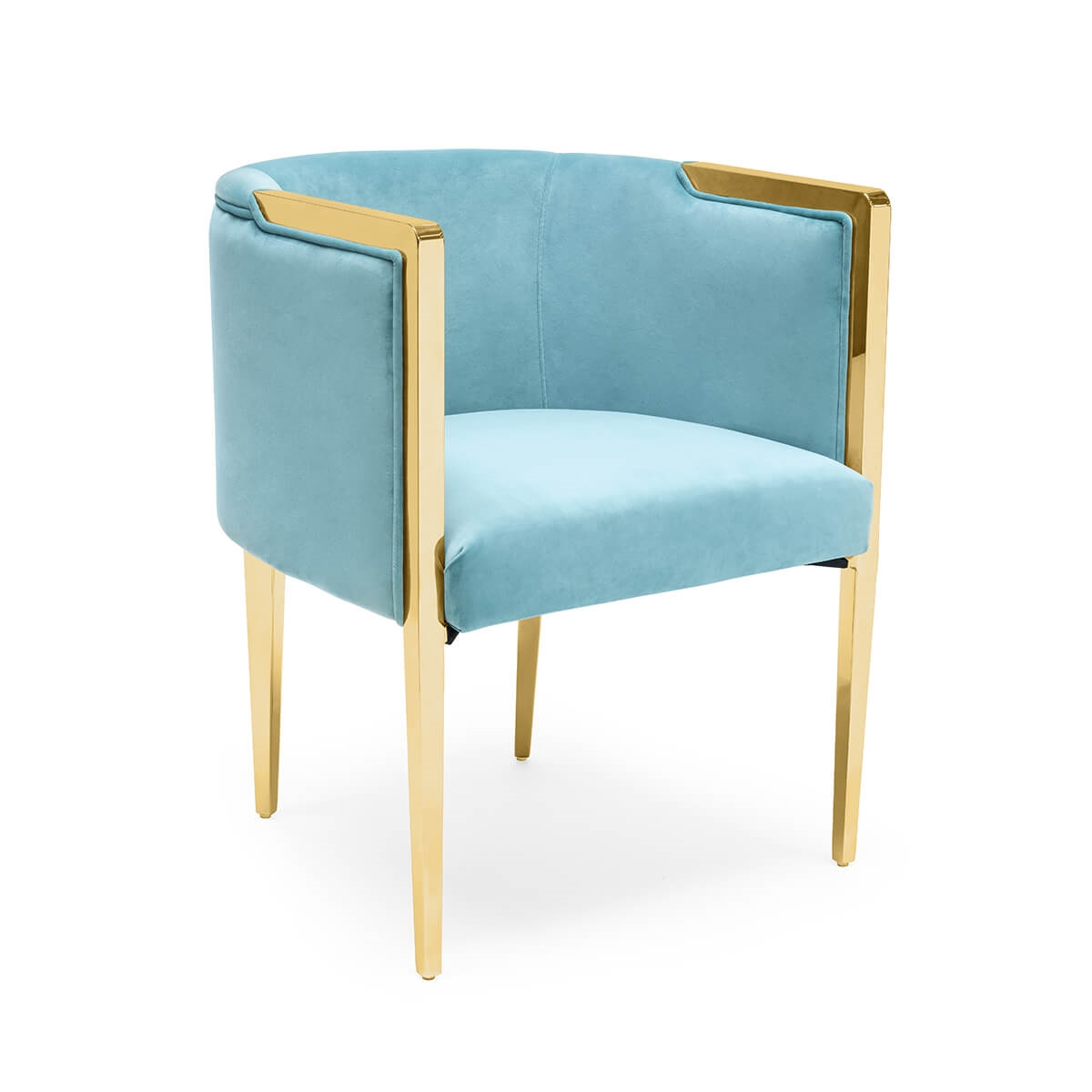 700417-18 ABHIKA СТУЛ GARDA ROUND WHITE/GOLD  - Вид №2