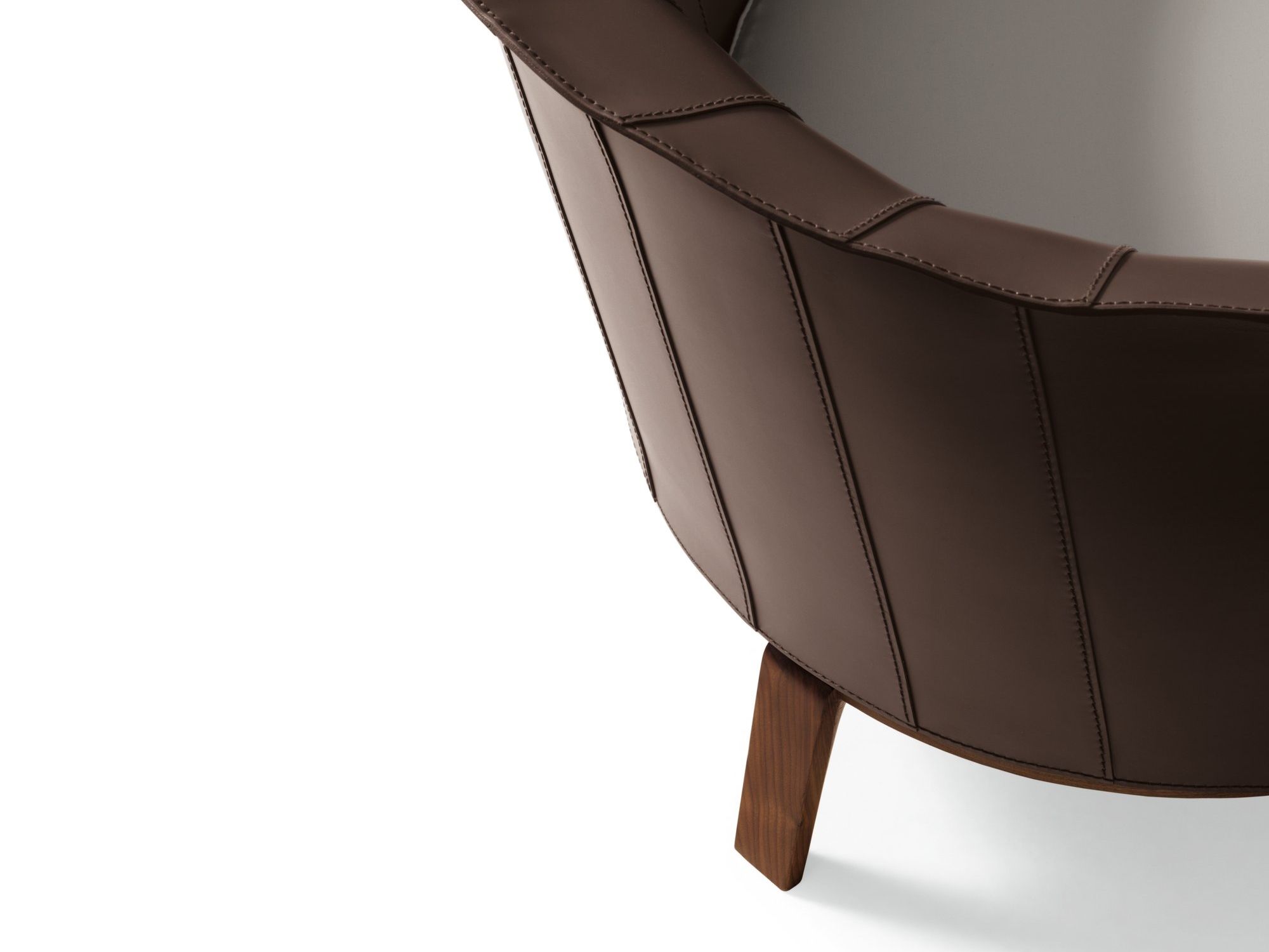 Кожаное кресло с подлокотниками Giorgetti ARCH-00054257 - Вид №2