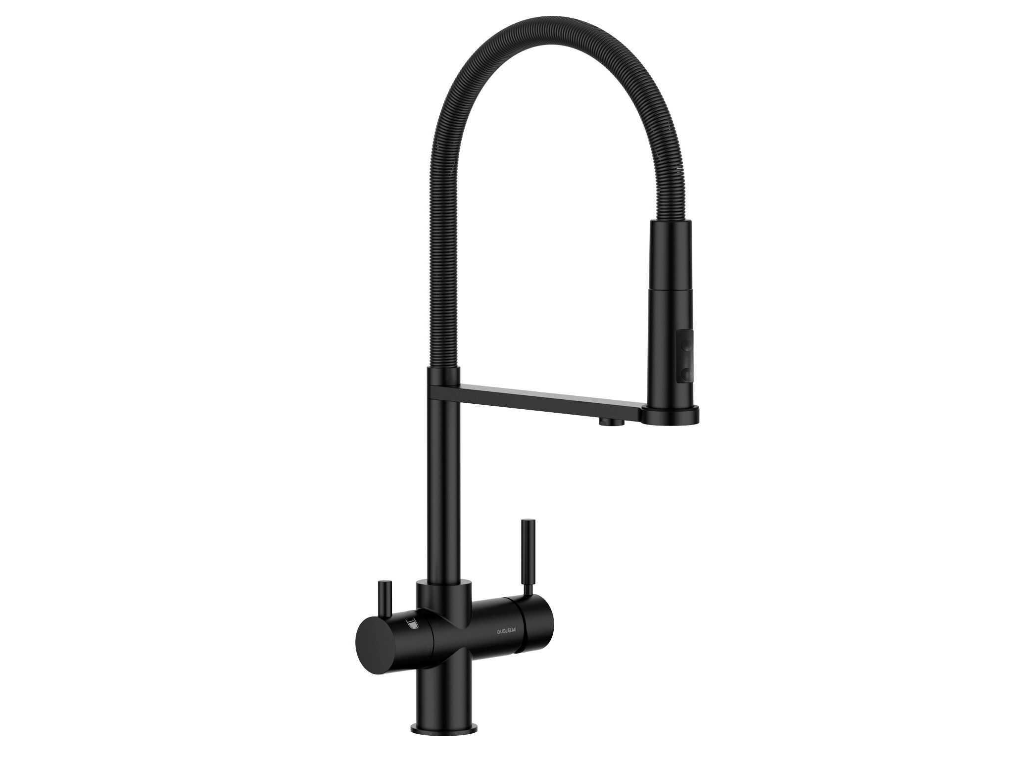 Однорычажный смеситель для кухни с выдвижным ручным душем GUGLIELMI RUBINETTERIE Pura ARCH-00044523 - Вид №1