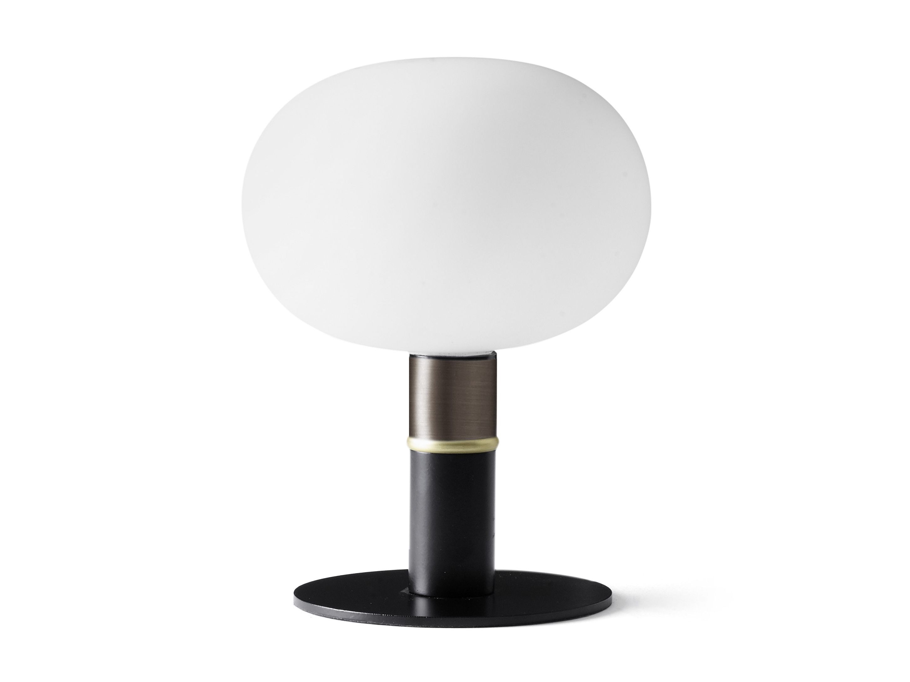 Настольная лампа из металла и опала Miloox Mose ARCH-00116661 - Вид №1