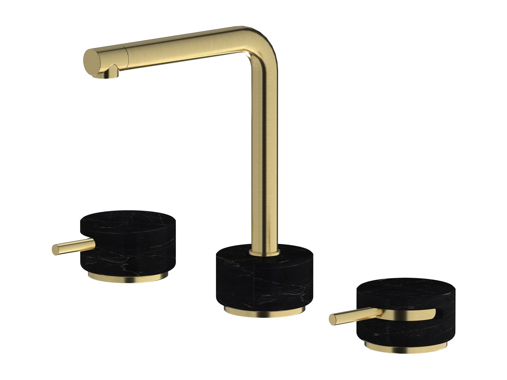 Смеситель для раковины с 3 отверстиями для мраморной столешницы IB мрамор + мрамор Elle ARCH-00055279