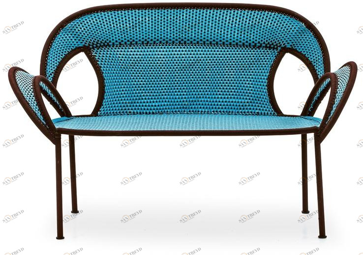 Moroso Маленький диванчик из полиэтиленовых нитей ручной работы M'afrique sun-id-1385954