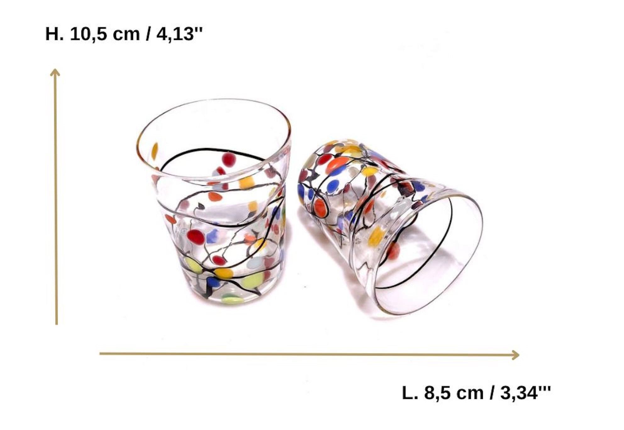 Набор из шести стаканов из муранского стекла ручной работы YourMurano готы ARCH-00012803 - Вид №7