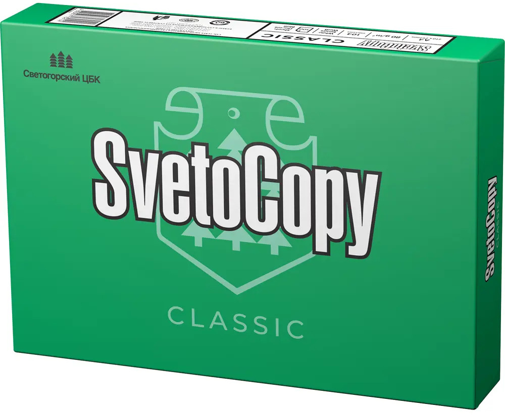 91425303 Бумага офисная А4 80 г/м2 500 л. марка С Svetocopy Classic Россия 146% STLM-0834038
