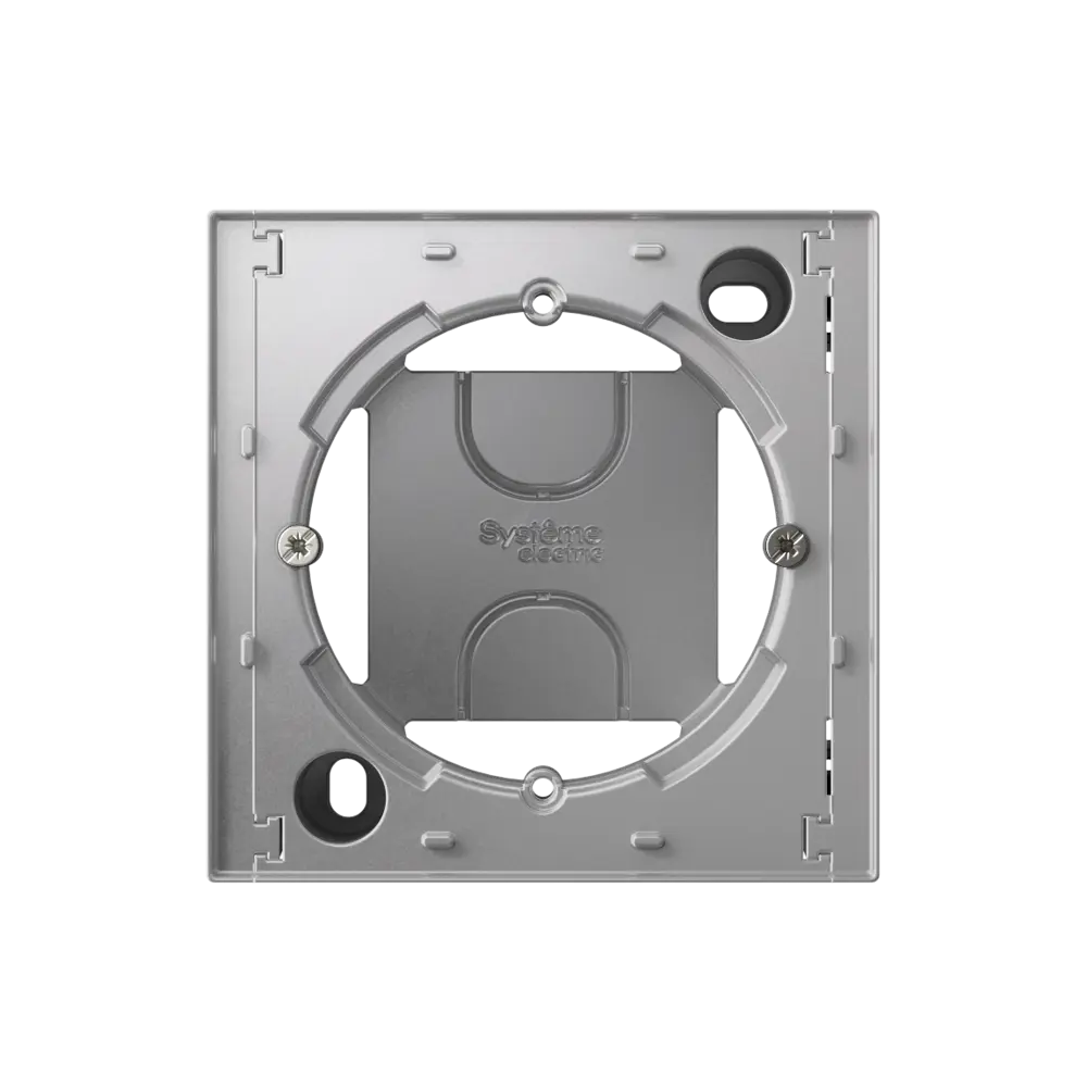 Монтажная коробка под выключатель или розетку Systeme Electric AtlasDesign 85x85 мм IP20 цвет алюминий STLM-2059434 - Вид №3
