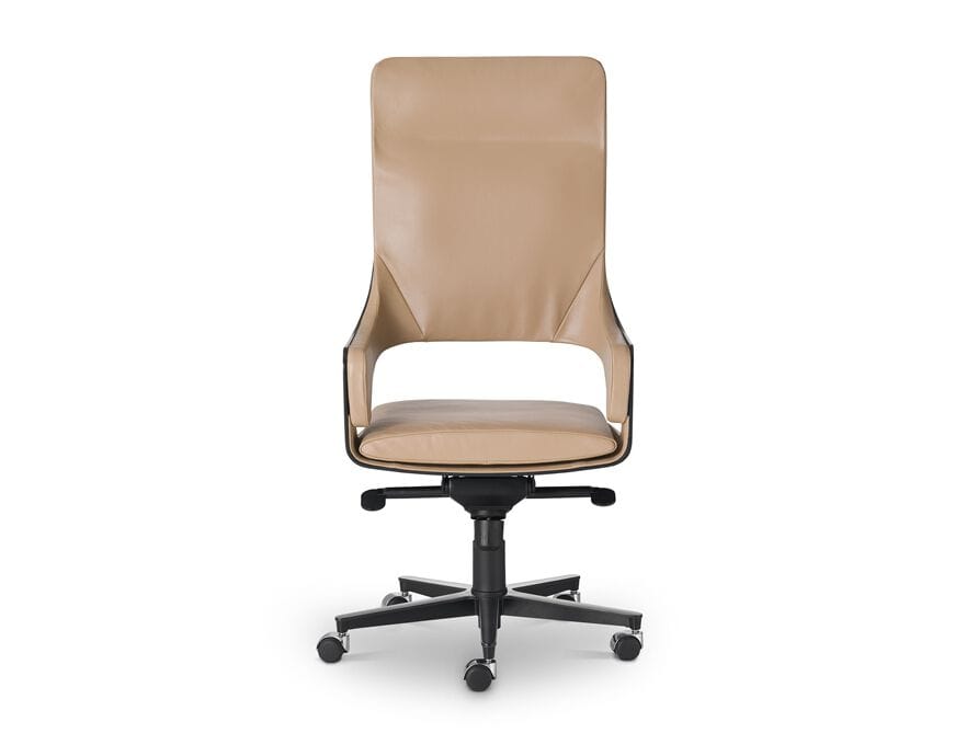 Кожаное офисное кресло с высокой спинкой i 4 Mariani силуэт ARCH-00090490