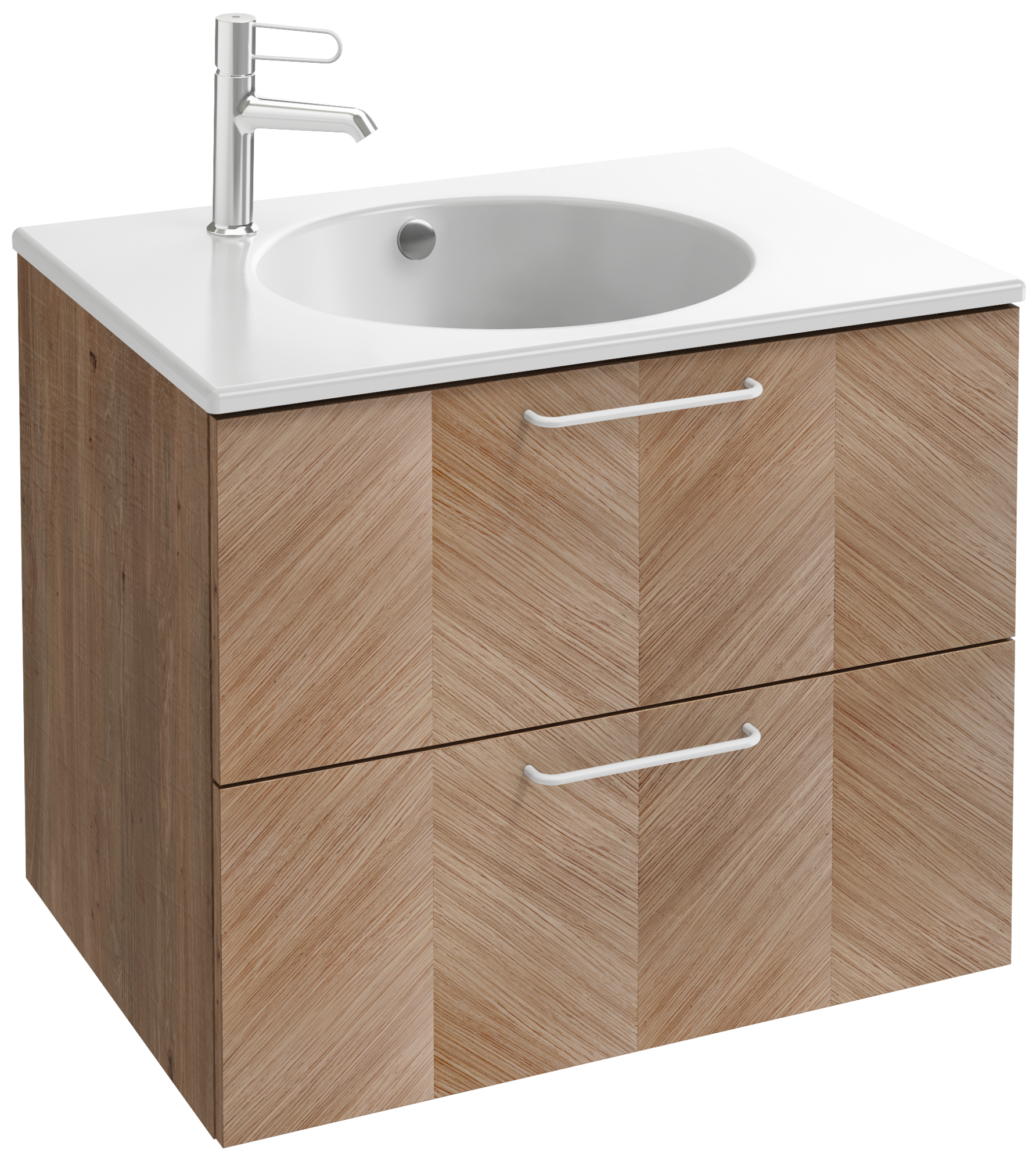 EB2521-R6-M90 Тумба под столешницу 70 см, 2 ящика, белая ручка JACOB DELAFON ODÉON RIVE GAUCHE ODEON RIVE GAUCHE