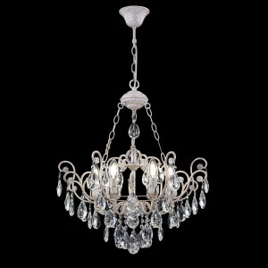 Люстра подвесная белая Veronica 06WG FREYA ДИЗАЙНЕРСКИЕ, CRYSTAL 00-3956414 Белый