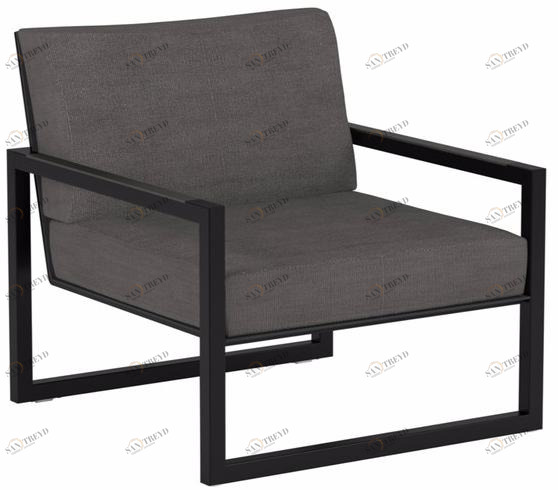 Royal Botania Консольное садовое кресло с обивкой из батилина с подлокотниками Ninix lounge sun-id-1358187