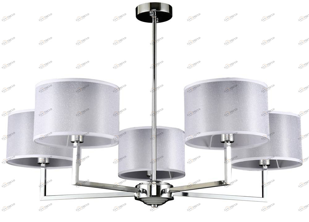 Подвесная люстра Crystal Lux Asta SP5 белая CRYSTAL LUX ДИЗАЙНЕРСКИЕ, ASTA 056875 Белый 