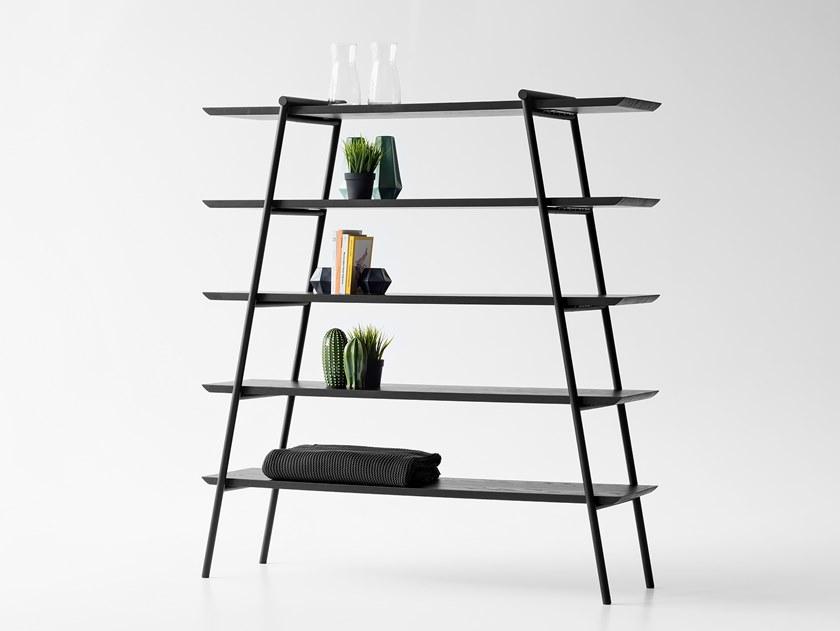 Zegen Открытый двусторонний книжный шкаф из стали и дерева Duoo Santreyd sun-id-1477623 - Вид №5