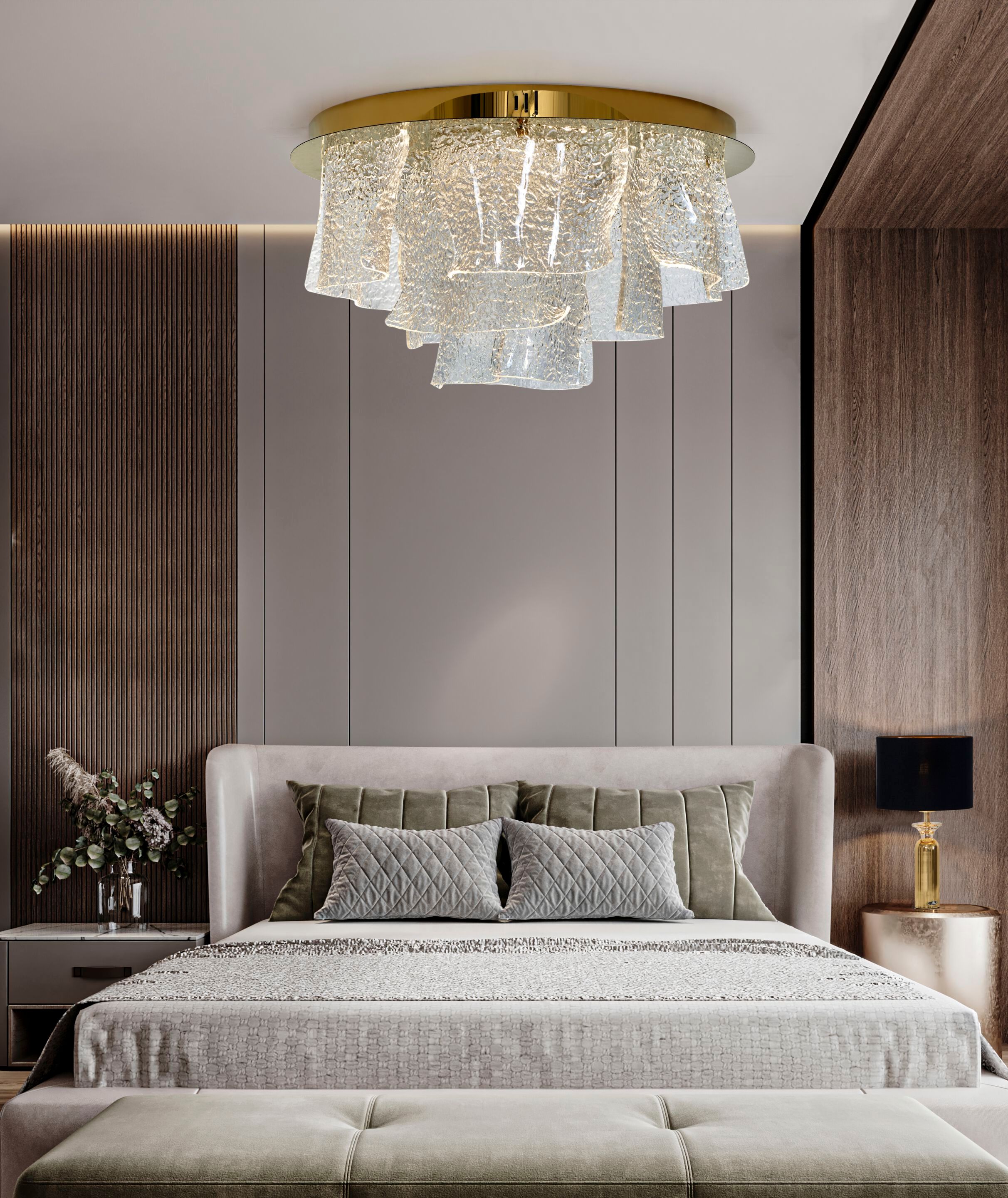 Акриловый стеклянный светодиодный потолочный светильник K-Lighting Shua ARCH-00144750 - Вид №1