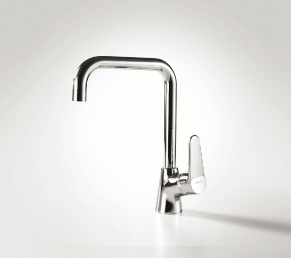 Смеситель для кухни с высоким поворотным изливом ECO F7111147C-1 bravat - Вид №1