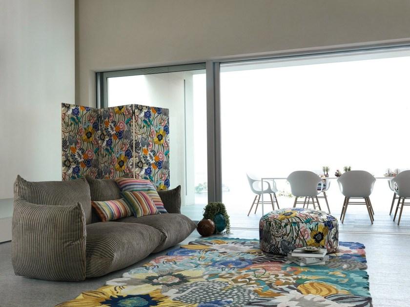 MissoniHome Мягкий пуф со съемным чехлом из ткани sun-id-1352591 - Вид №3