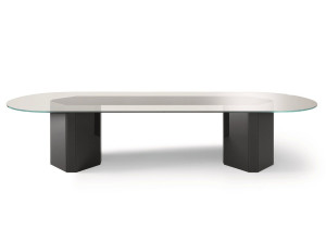 Овальный Хрустальный стол