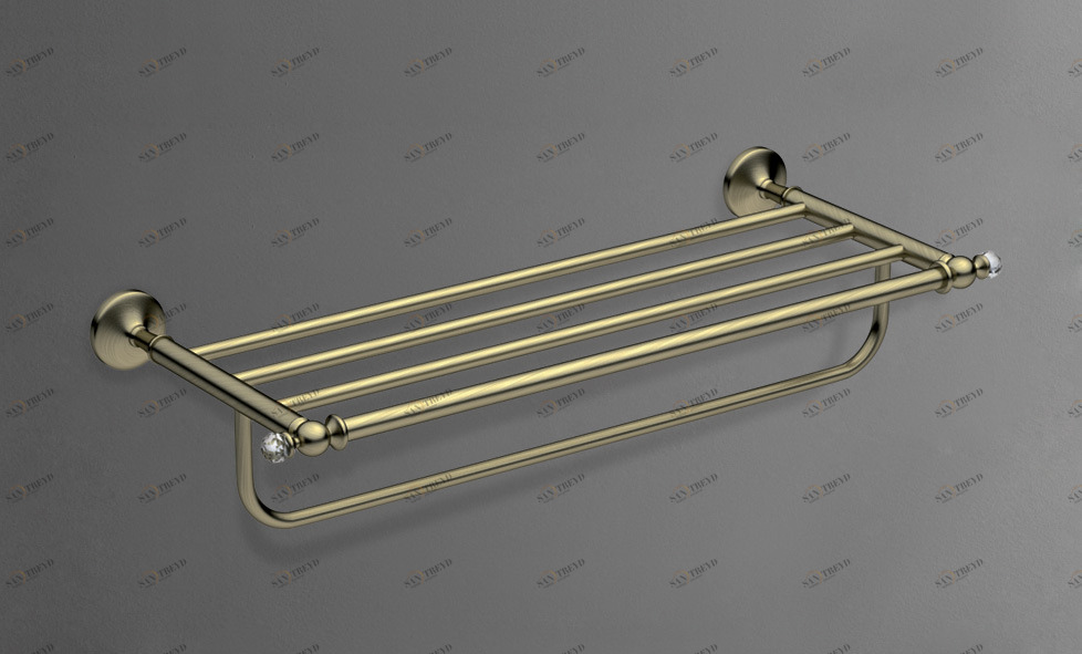 Полка для полотенец ART&MAX ANTIC CRYSTAL AM-E-2622SJ-Br 