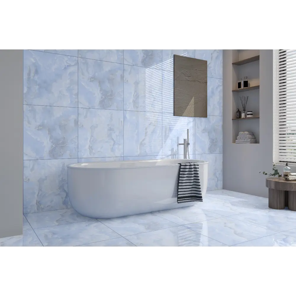 Santreyd Eternal Onyx Blue — глянцевая керамогранитная плитка 60×60 см 89385811 STLM-1434463 - Вид №1