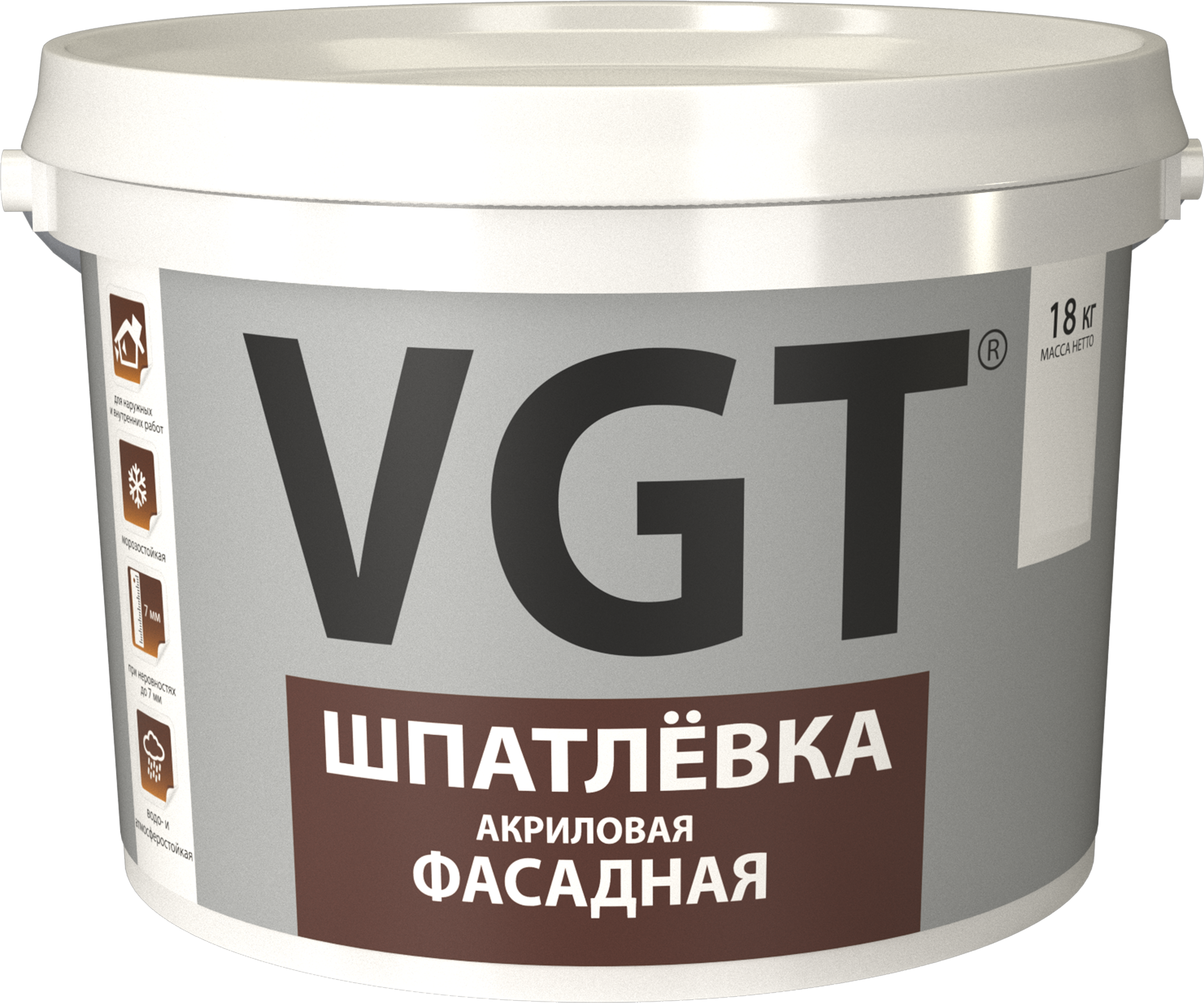 82184111 Шпаклёвка фасадная акриловая 18 кг STLM-0021509 VGT