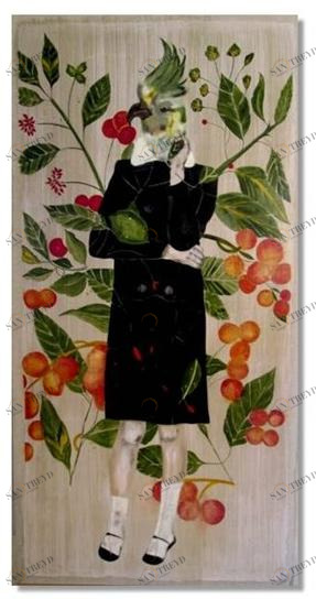 ICI ET LÀ Смешанная техника на холсте K. fabrizzi Kf21