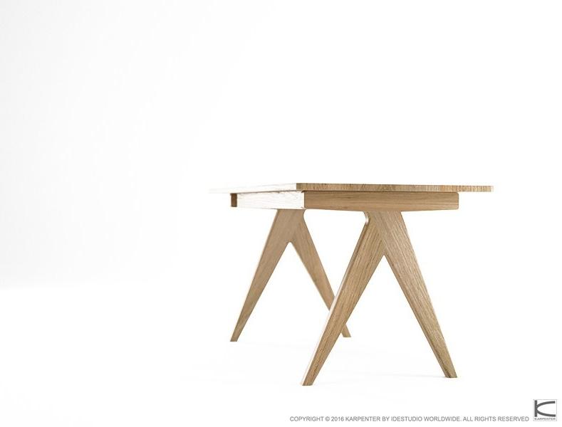 KARPENTER Прямоугольный стол из дуба Tribute sun-id-1461738 - Вид №2