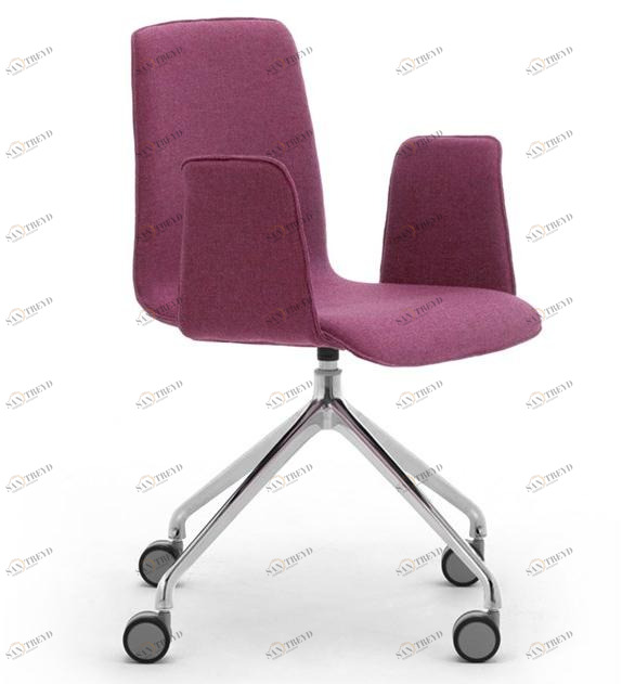 Leyform Офисный стул из ткани с подлокотниками на козелке Zerosedici sun-id-1362686