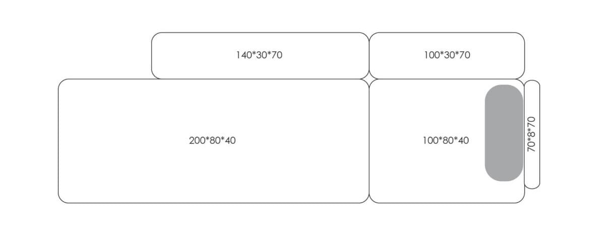 Ткань диван HANNABI MODEL NO.36 ARCH-00085401 - Вид №7
