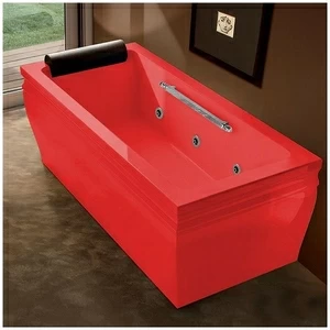 Ванна с гидромассажем красная Gruppo Treesse Blanque 1880 V1687-SX-K